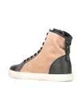 metallic texture hi-tops