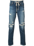 distressed slim-fit jeans 