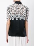 lace panel blouse