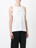 logo print tank top