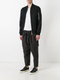 twill cropped trousers
