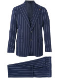striped two-button suit
