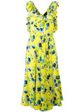 crossed back floral dress