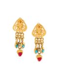 tribal clip-on earrings