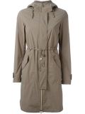 zipped-up parka