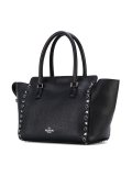 'Rockstud Rolling Noir'梯形手提包