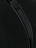 asymmetric curve zip front cropped jacket