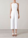 cropped halterneck jumpsuit