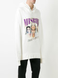 logo print hoodie