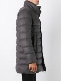 zipped padded coat