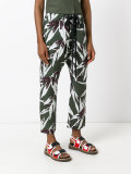 floral print trousers