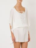 lace panel beach dress