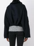 zipped bomber jacket