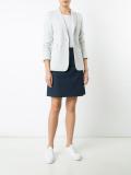 A-line denim skirt