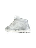 distressed hi-top sneakers