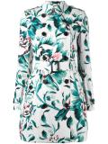 floral trench coat