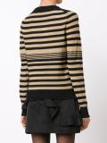 round neck striped jumper