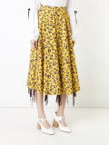 lace-up hem skirt 