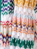 zig-zag pattern open cardigan