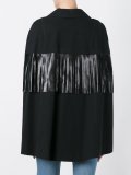 leather fringe trim cape