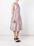 露背芭蕾女伶印花连衣裙