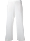 Soft wide leg cropped trousers