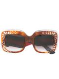 embellished frame sunglasses