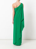 one shoulder fitted gown