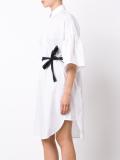 flared sleeves shirt dress