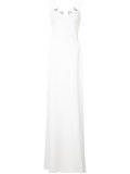 embroidered metal detail gown 