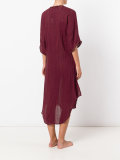 metallic embellishment beach dress