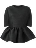 peplum hem blouse