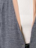 layered long cardigan