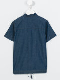 logo lightning embroidered pocket shirt
