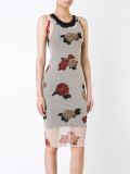 flower print overlay dress