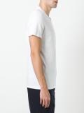 double v-neck T-shirt