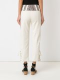 cropped bouclé trousers