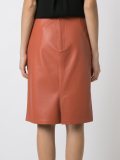 leather midi skirt