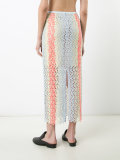 open weave striped skirt