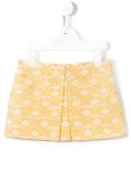 brocade pleated skirt
