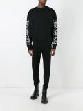 goth tattoo print sweatshirt