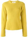 ribbed crew neck jumper