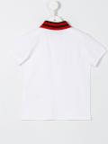 Web collar polo shirt