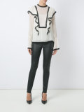 silk ruffled top