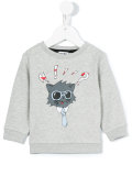 cat print sweatshirt 