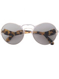 tortoiseshell round sunglasses