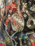 embellished wrap blouse 