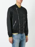 zipped biker jacket 