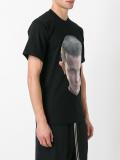 printed face T-shirt
