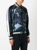 lion print bomber jacket